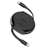 Cablu de date Baseus Free2Draw Mini, USB-C male - USB-C male, 1m, Black