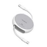 Cablu de date Baseus Free2Draw Mini, USB-C male - USB-C male, 1m, White