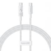 Cablu de date Baseus Gem, USB-C male - USB-C male, 1m, White
