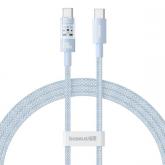 Cablu de date Baseus Gem, USB-C male - USB-C male, 2m, Blue