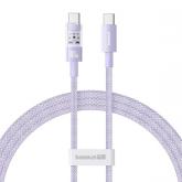 Cablu de date Baseus Gem, USB-C male - USB-C male, 1m, Purple