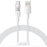 Cablu de date Baseus Gem, USB-A male - USB-C male, 2m, White