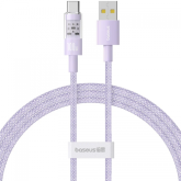 Cablu de date Baseus Gem, USB-A male - USB-C male, 2m, Purple