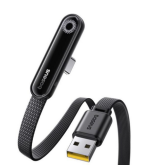 Cablu de date Baseus MVP 3, USB-A male - USB-C male, 1 m, Cosmic Black 