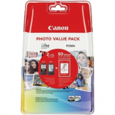 Pack Cartuse Canon PG-540XL + CL-541XL + Hartie Photo 10 x 15 cm (set 50 buc)
