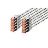 Patch Cord ASSMANN, Cat6, S/FTP, 2m, Grey, 10buc