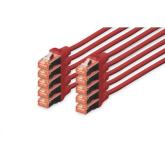 Patch Cord ASSMANN, Cat6, S/FTP, 3m, Red, 10Buc