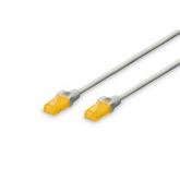 Patch Cord ASSMANN, Cat6a, U/UTP, 10m, Grey, 10buc