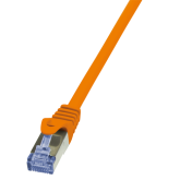 Patch Cord LogiLink CQ3038S, Cat.6a, S/FTP, PIMF PrimeLine, 1m, Orange