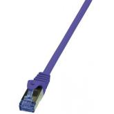 Patch Cord Logilink CQ307VS, S/FTP, Cat6a, 5m, Violet