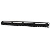 Patch panel Gembird NPP-C624CM-001, 19inch, 24 port, Black