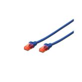 Patchcord Digitus Premium, U/UTP, CAT6, 0.5m, Blue