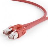 Patchcord Gembird RJ45, Cat. 6A, S/FTP, 0.5m, Red