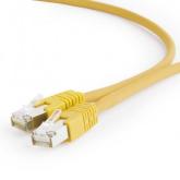 Patchcord Gembird RJ45, Cat. 6A, S/FTP, 5m, Yellow