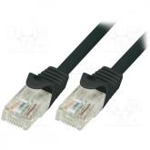 Patchcord Logilink CAT5e, UTP, 0.25m, Black