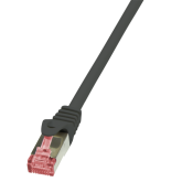 Patchcord Logilink, Cat6, S/FTP, 0.25m, Black