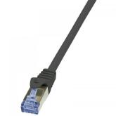 Patchcord Logilink, Cat6A, S/FTP, 0.50m, Black