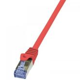 Patchcord Logilink, Cat6A, S/FTP, 10m, Red