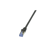 Patchcord Logilink CQ4143S, S/FTP, Cat6a, 50m, Black