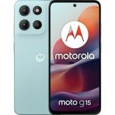 Telefon Mobil Motorola Moto G15, Dual SIM, 6.72 inch, 128GB, 8GB RAM, 4G, Glacier Blue