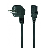 Cablu alimentare Gembird  PC-186-1M, C13, Shuko, 1m, Black