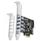 Adaptor PCI-Express Axagon PCEU-43RS, 4x USB 3.0