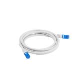 Patchcord Lanberg PCF6A-10CC-0050-S, Cat6a, S/FTP, 0.5m, White