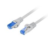 Patchcord Lanberg PCF6A-10CC-0100-S, S/FTP, Cat6a, 1m, Gray