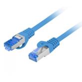 Patchcord Lanberg PCF6A-10CC-1000-B, Cat6A, S/FTP, 10m, Blue