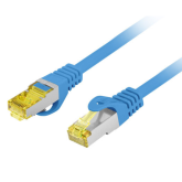 Patch Cord Lanberg PCF6A-10CU-1000-B, S/FTP, CAT.6A, 10 m, Blue
