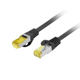 Patch Cord Lanberg PCF6A-10CU-1000-BK, S/FTP, Cat6a, 10 m, Black