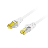 Patch Cord Lanberg PCF6A-10CU-1000-W, S/FTP, Cat6a, 10 m, White