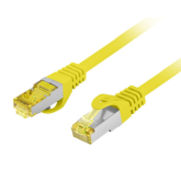 Patch Cord Lanberg PCF6A-10CU-1000-Y, S/FTP, CAT.6A, 10 m, Yellow