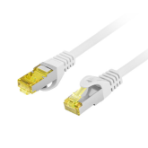 Patch Cord Lanberg PCF6A-10CU-1500-S, S/FTP, CAT.6A, 15 m, White