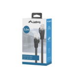 Patch Cord Lanberg PCU5-15CC-0500-BK, UTP, Cat. 5e, 5 m, Black
