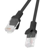 Patch Cord Lanberg PCU5-20CC-0025-BK, U/UTP, Cat. 5e, 0.25 m, Black, 10 bucati