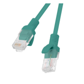 Patch Cord Lanberg PCU5-20CC-0050-G, U/UTP, Cat. 5e, 0.5 m, Green, 10 bucati
