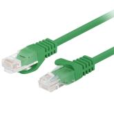 Patch Cord Lanberg PCU5-20CC-0200-G, U/UTP, Cat. 5e, 2 m, Green, 10 bucati