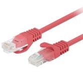 Patch Cord Lanberg PCU5-20CC-0200-R, U/UTP, Cat. 5e, 2 m, Red, 10 bucati