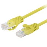 Patch Cord Lanberg PCU5-20CC-0200-Y, U/UTP, Cat. 5e, 2 m, Yellow, 10 bucati