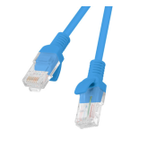 Patch Cord Lanberg PCU5-20CC-0300-B, U/UTP, Cat. 5e, 3 m, Blue, 10 bucati
