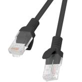 Patch Cord Lanberg PCU5-20CC-0300-BK, U/UTP, Cat. 5e, 3 m, Black, 10 bucati