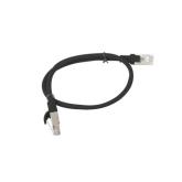 Patchcord Lanberg PCU6-10CC-0050-BK, Cat6, UTP, 0.5m, Black