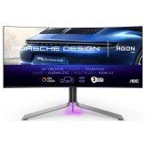 Monitor QD-OLED Curbat AOC Porsche Design Agon PD34, 34 inch, 3440 x 1440 pixeli, 0.03 ms GTG, Black