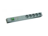 PDU Bachmann 333.403, 5x Schuko, 2m, Grey