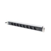 PDU Digitus DN-95401, 8x Schuko, Black-Silver