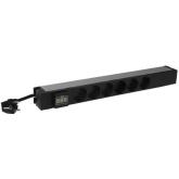 PDU Legrand LN646841, 6x Schuko, Black