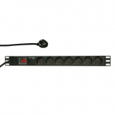 PDU Logilink PDU7C01, 7x Schuko, Black