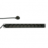 PDU Logilink PDU9C03, 9x Schuko, Black