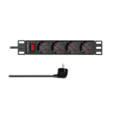 PDU Logilink PDU4B01, 4 x Schuko, 2 m, Black